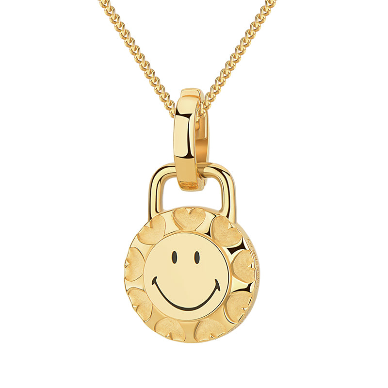 KKLUExSMILEY® Smiley Sunshine Gold Necklace