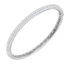 Essential Silver Pavé Bangle