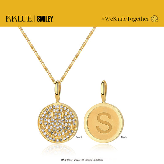 KKLUExSMILEY® Smiley Personalized Diamond Necklace