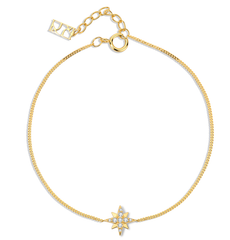 Illume 9K Gold Diamond Star Bracelet