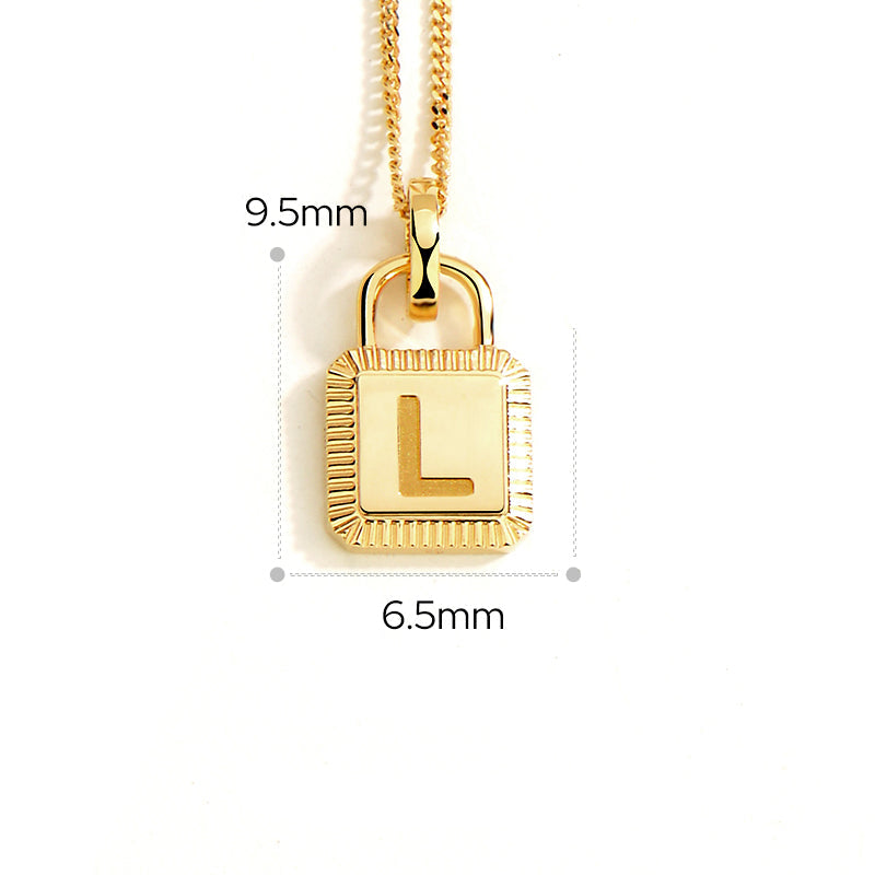 14K Unlock Classic Lock Necklace