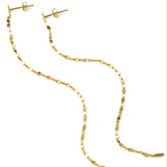 Shine Gold Long Chain Earring