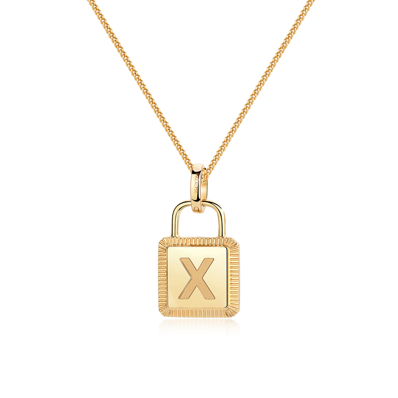 Unlock Collection - 18K Lock Personalized Gold Necklace