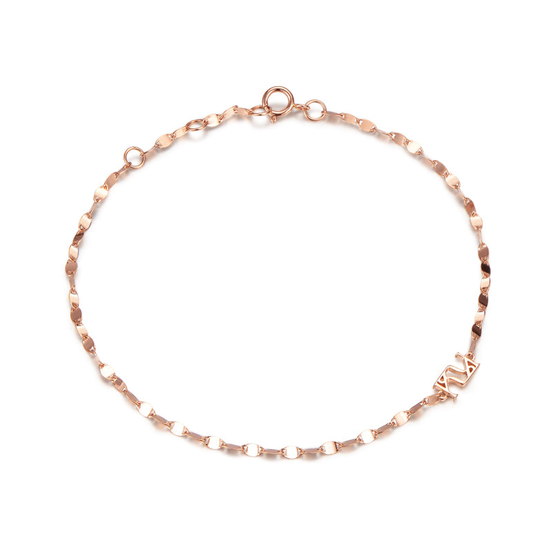 Shine Collection - 18K Gold Chain Bracelet (Rose Gold)