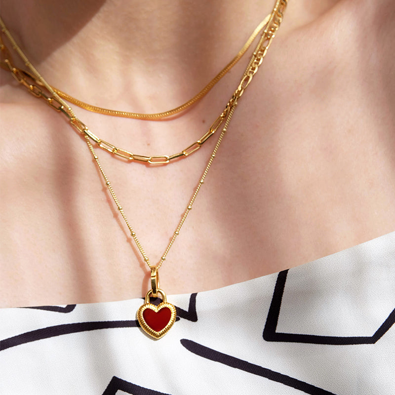Briolette chain necklace in spinel and gold vermeil by Kate Wood Jewellery  | Finematter