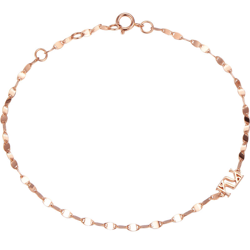 Shine Collection - 18K Gold Chain Bracelet (Rose Gold)