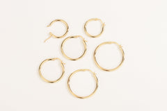 Essential 18K Gold Hoops Earring